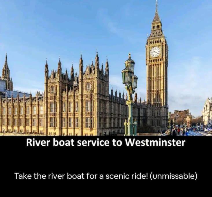 Snuggle - Riverside - Views Over Looking River Thames, Close To O2 Arena, Excel, Airport, Thames Clipper- River Boat Service, Woolwich Ferry, Onsite Parking, Twin Option Available Apartamento